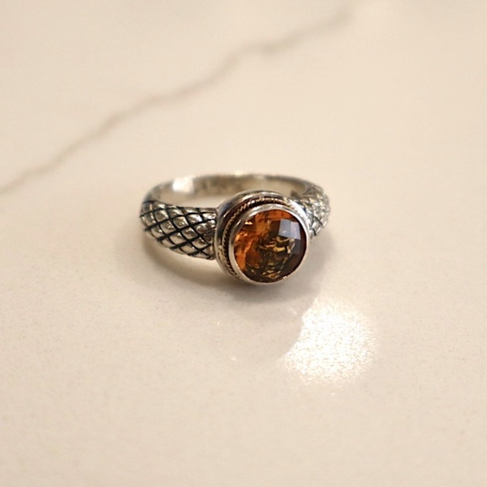 EFFY Sterling Silver Citrine Ring
